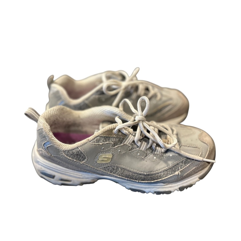 Skechers‎ Women's Gray Sneakers Athletic Walking Shoes Size 8.5
